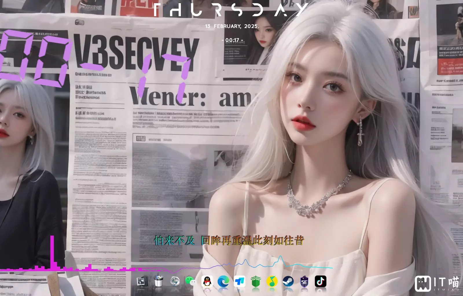 Wallpaper壁纸推荐--报纸美女2-IT喵